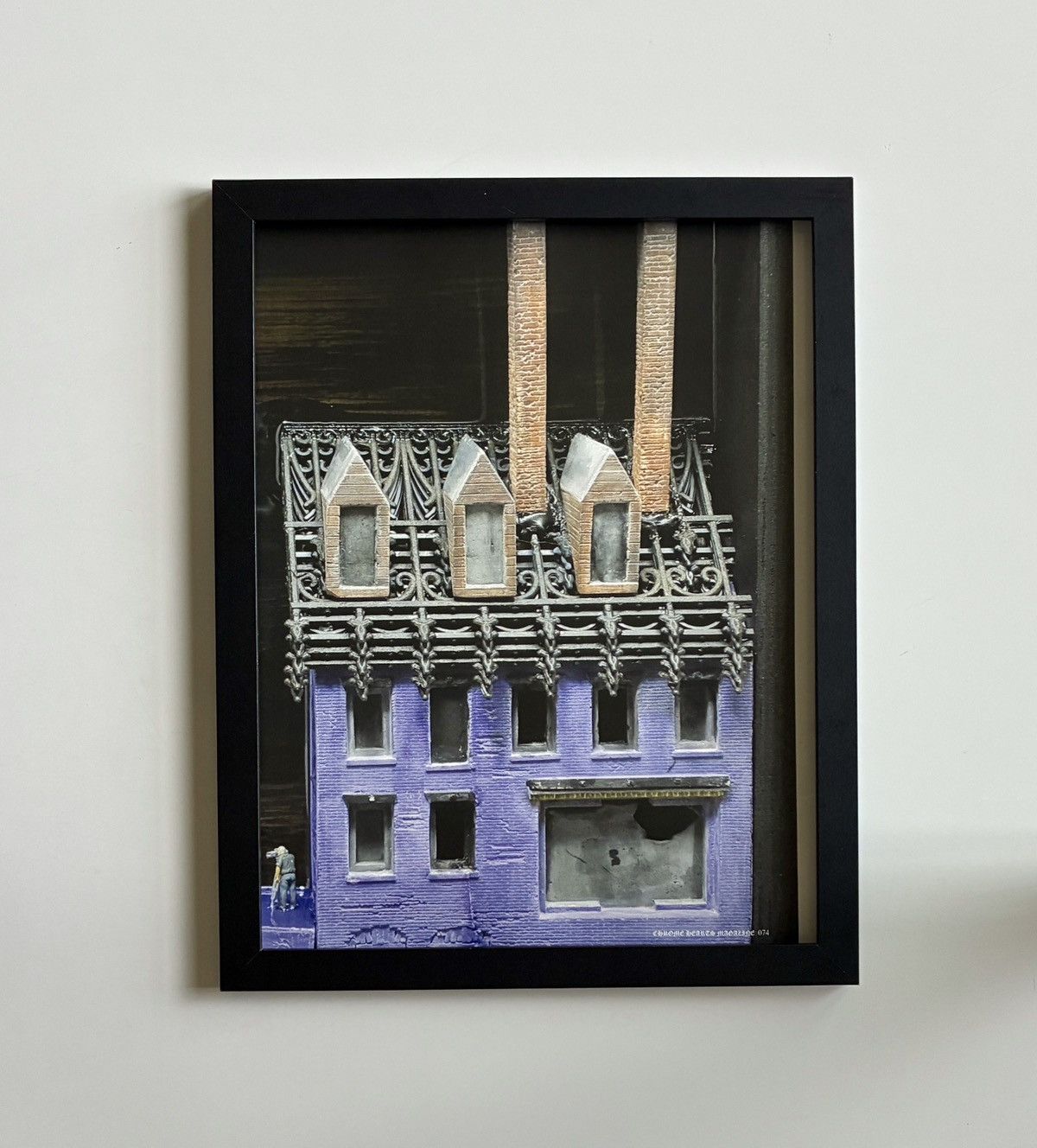 Chrome Hearts model house photo Poster framed 9x11