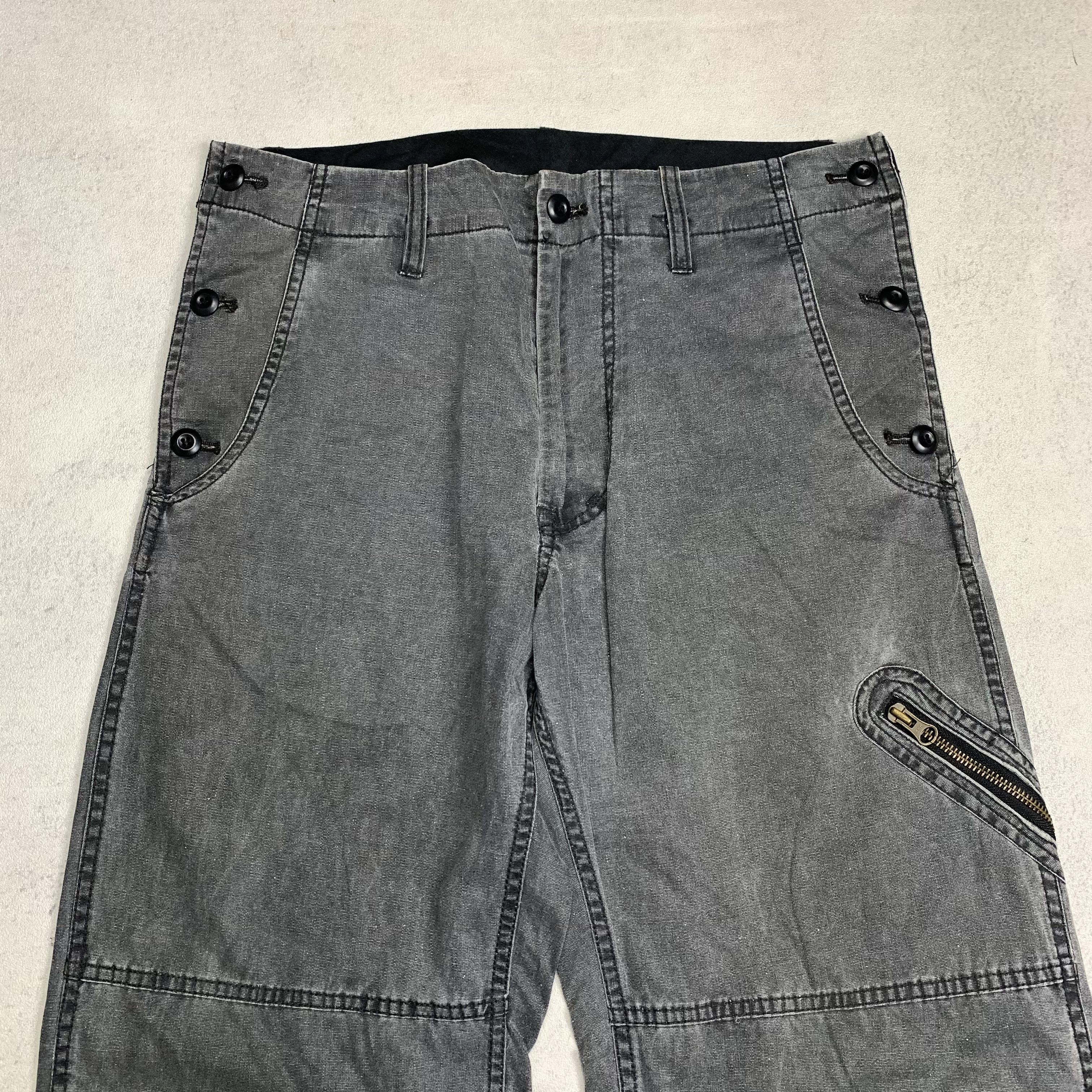 PPFM Pants Japanese Brand Multi Pocket Baggy