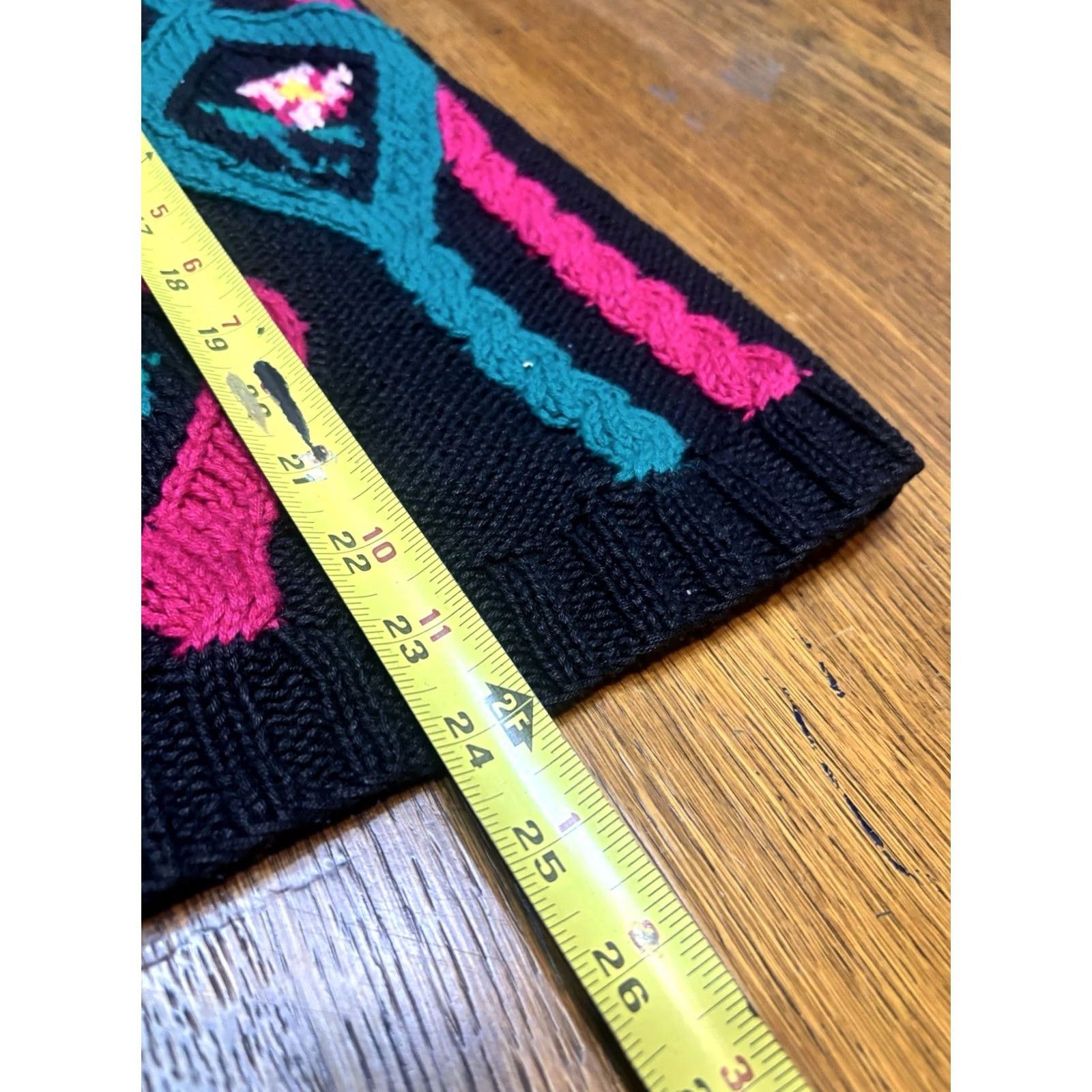 Vintage VINTAGE Women Cardigan L Hand Knit Floral Cozy 90s Cottagecore N7 Size L / US 10 / IT 46 - 4 Thumbnail