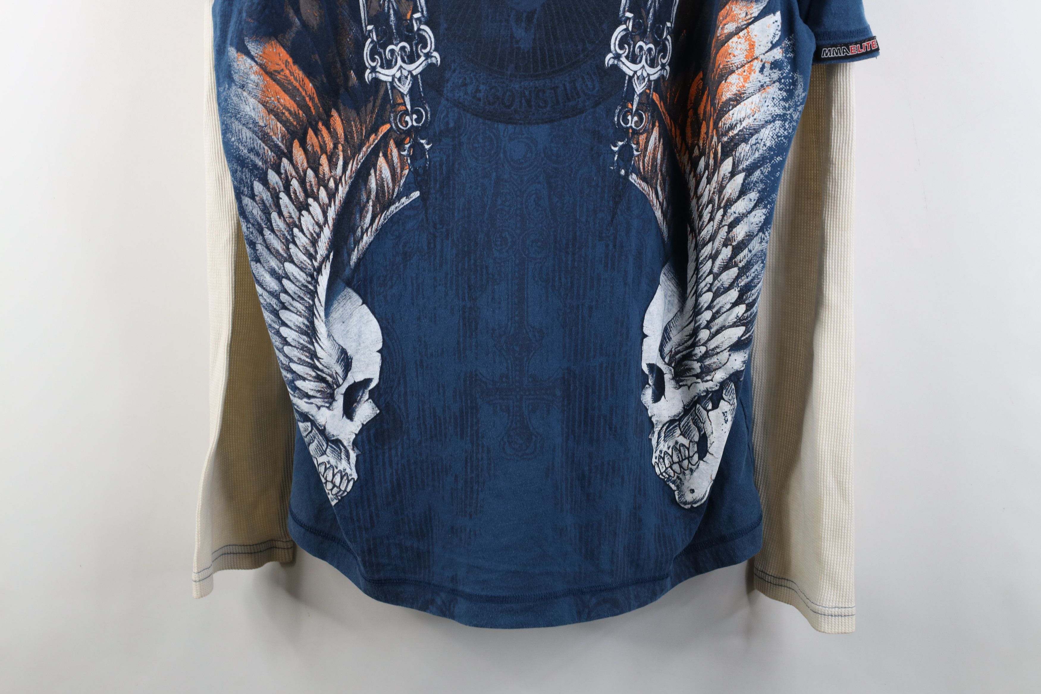 Vintage Vintage Y2K MMA Elite UFC Skull Cross Long Sleeve T-Shirt Size US XXL / EU 58 / 5 - 3 Thumbnail