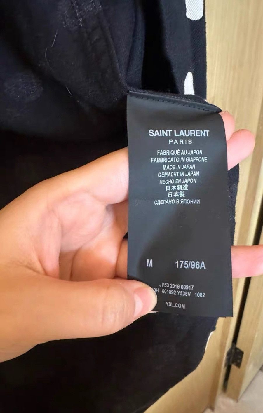 Saint Laurent Paris × Yves Saint Laurent Saint Laurent size M Slp Polka Dot Shirt Size 38R - 4 Thumbnail