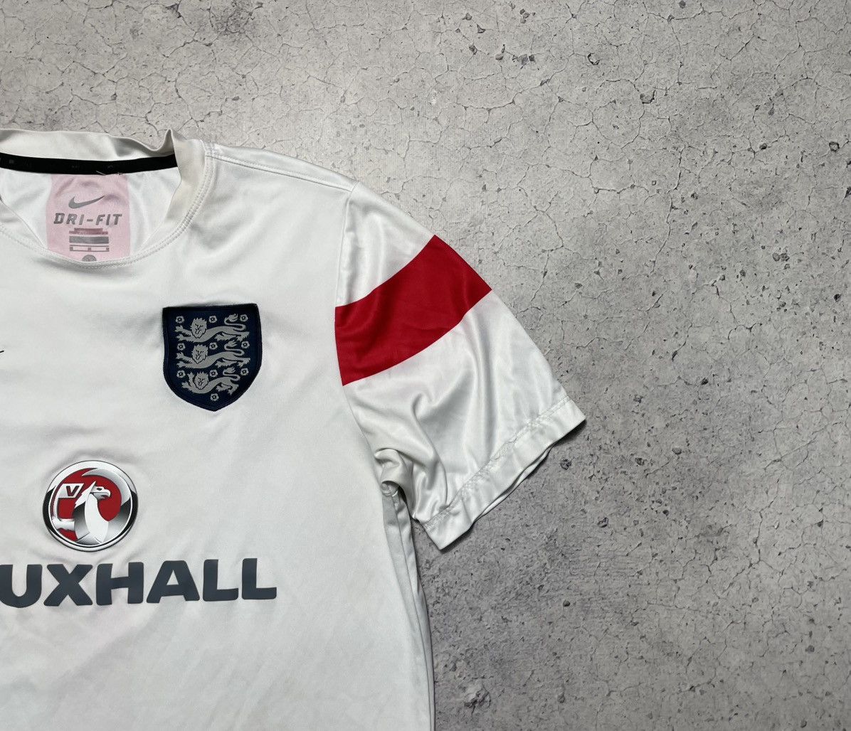 Nike × Vintage Vintage Nike England Team Y2K Drill Football Jersey Size US M / EU 48-50 / 2 - 3 Thumbnail