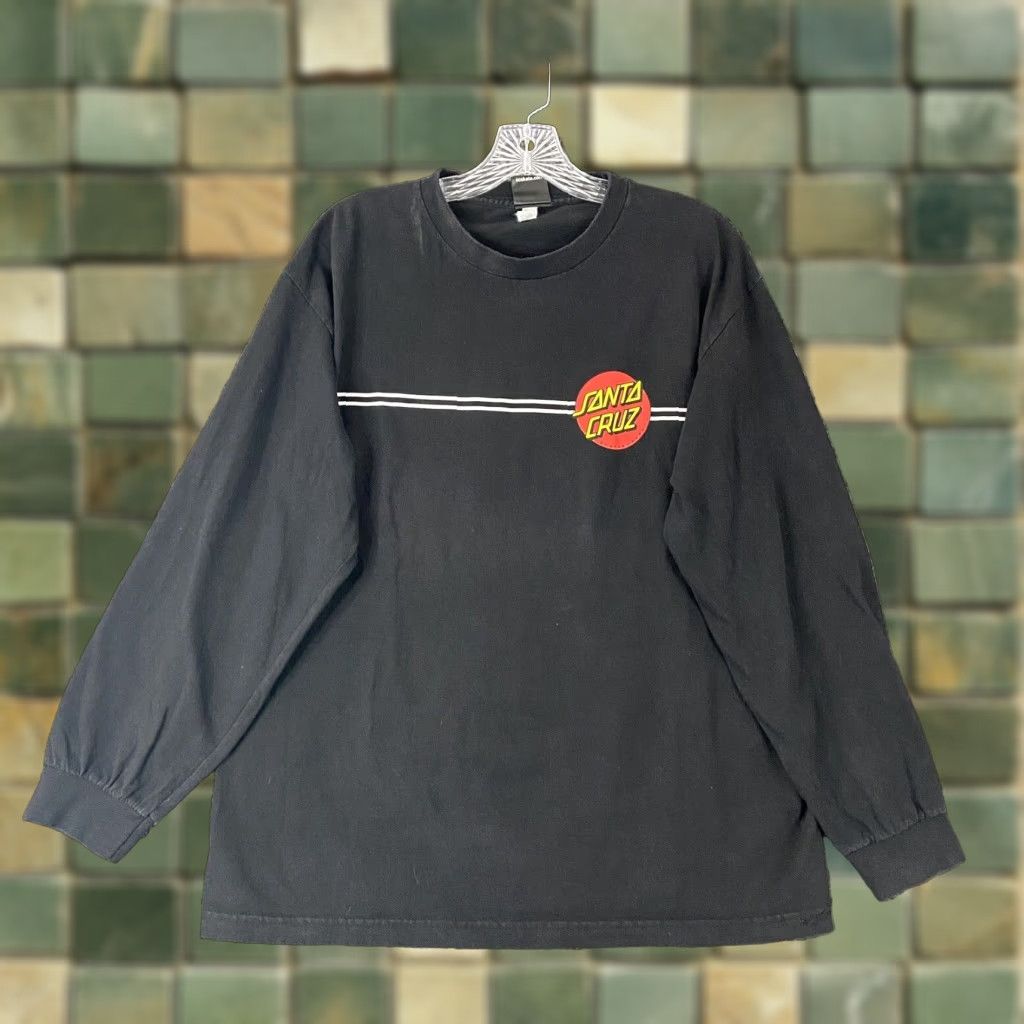 Vintage Santa Cruz Skateboards Long Sleeve T Shirt Black Mens Large Size US L / EU 52-54 / 3 - 1 Thumbnail