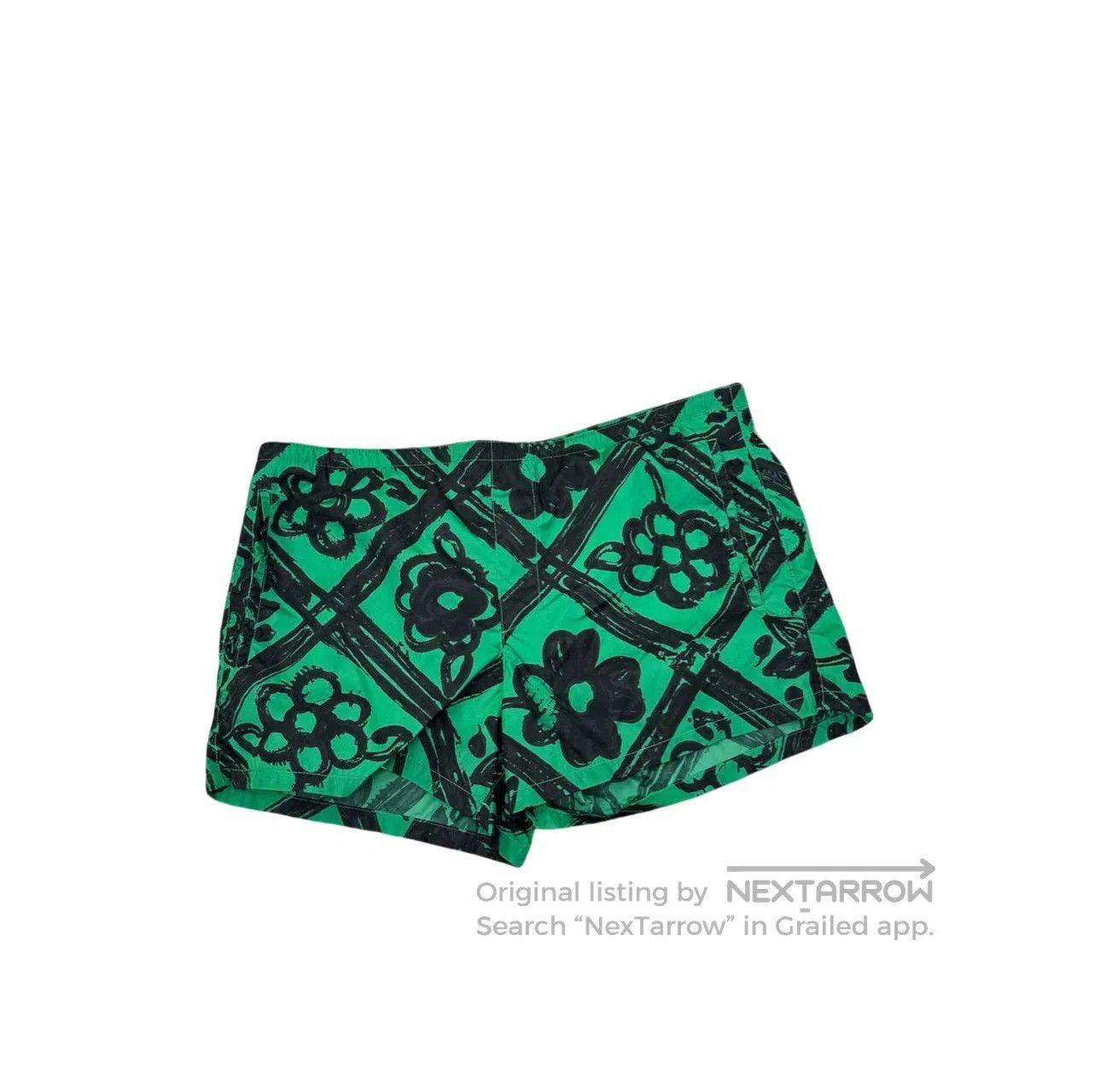 Prada PRADA Floral Colorblock Shorts. Size 41" - 6 Thumbnail