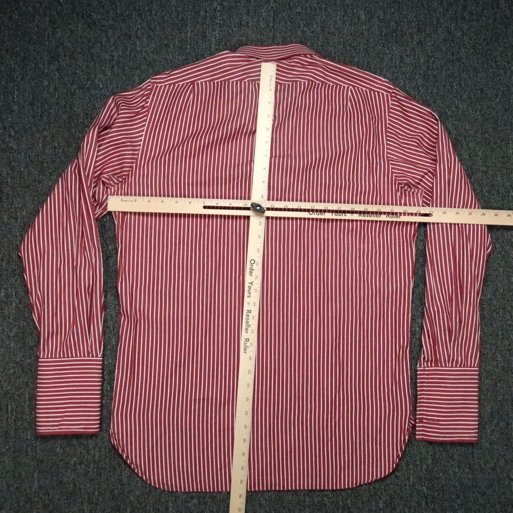 Ralph Lauren Ralph Lauren Purple Label Shirt - Men Large Long Sleeve Red White Striped Italy French Cuff - Size 46 in | eBay Size US L / EU 52-54 / 3 - 5 Thumbnail