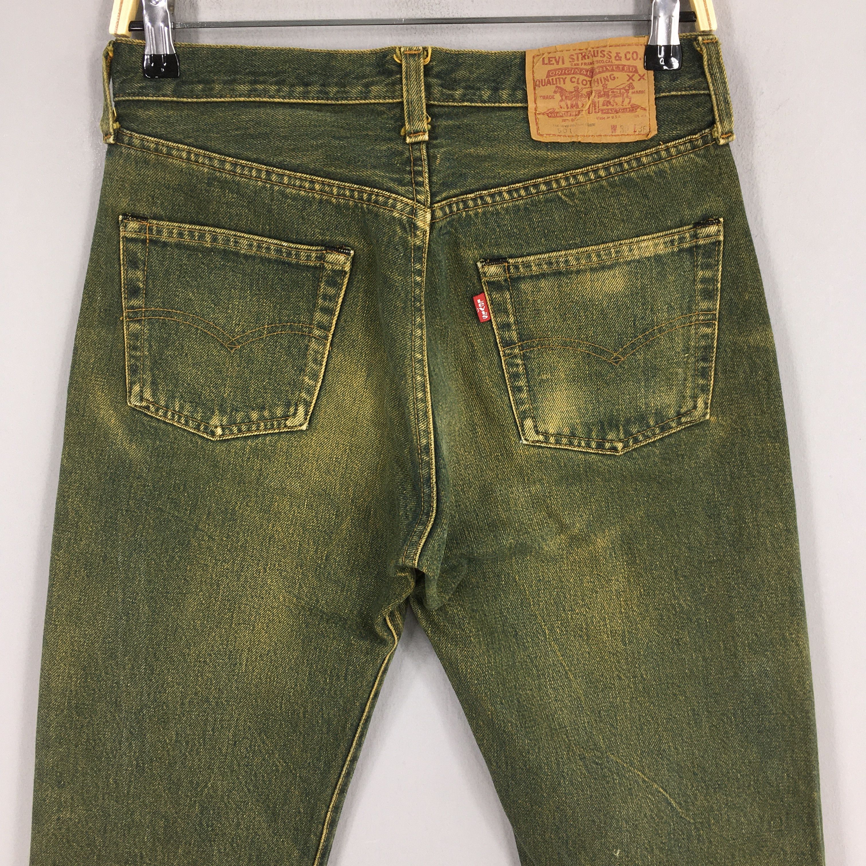 Levi's Size 28x28 Vintage 70s Levi's 501 Selvedge Jeans S204 Size US 28 / EU 44 - 10 Thumbnail