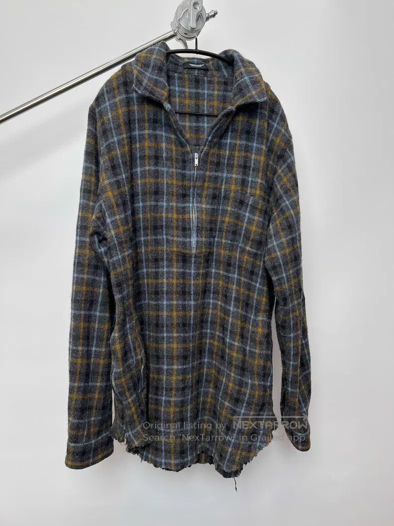 Undercover Undercover Wool blend oversized colorful check half-zip ja Size US L / EU 52-54 / 3 - 2 Thumbnail
