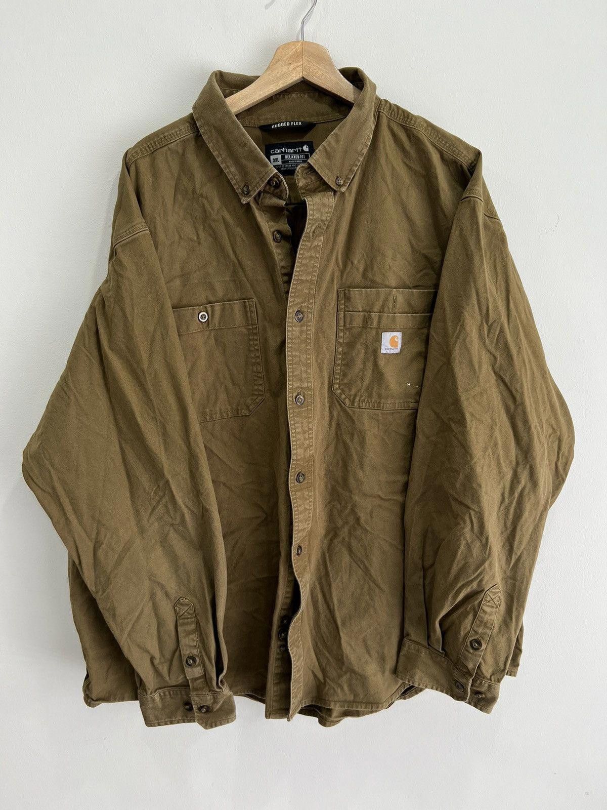 Vintage Vintage Carhartt Button Shirt 3XL Size US XXL / EU 58 / 5 - 1 Thumbnail