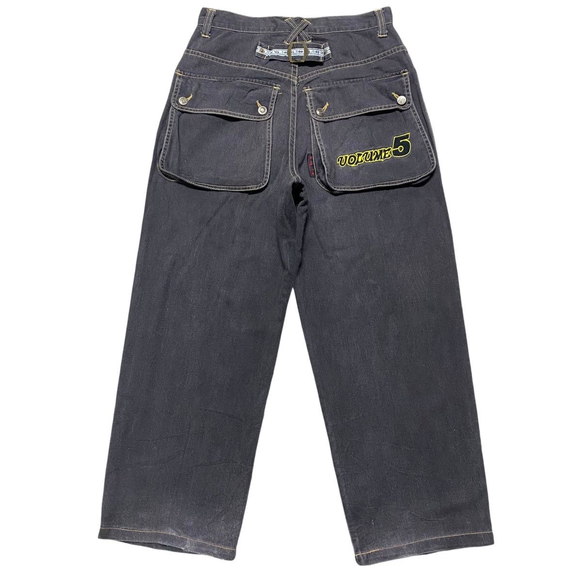 Vintage VOLUME FIVE Black Denim Baggy Skater Pant Size US 29 - 1 Thumbnail