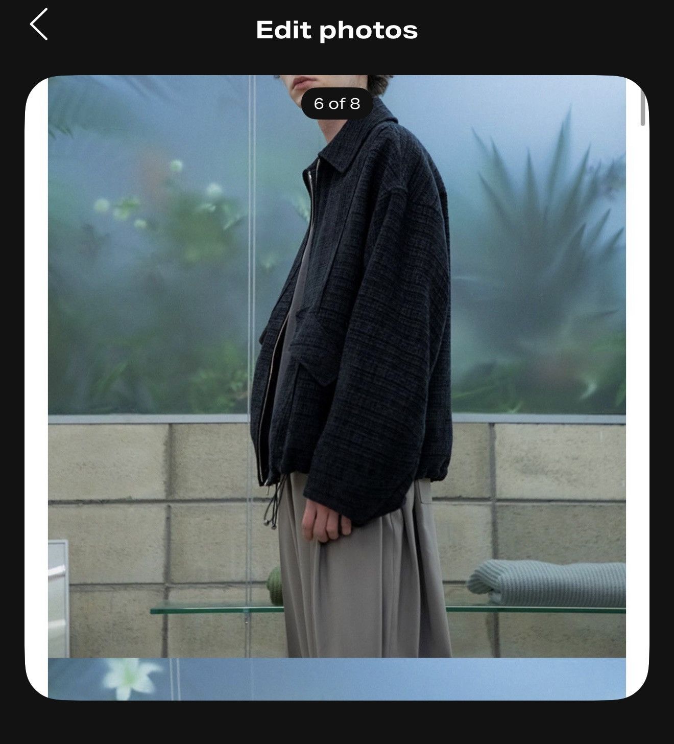 Acne Studios Begin202 cut off tweed jacket - size 1 Size US M / EU 48-50 / 2 - 7 Thumbnail