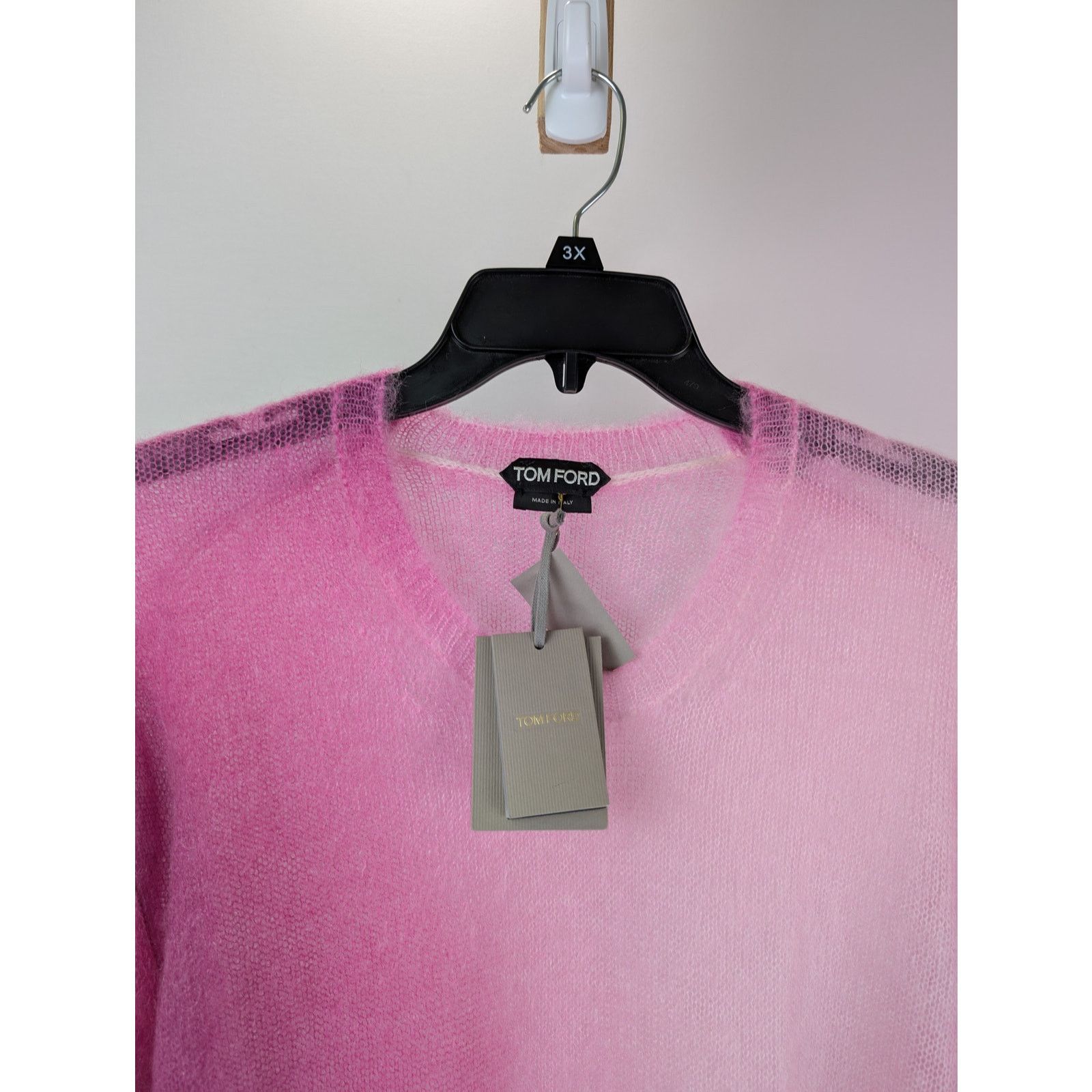 Tom Ford o1rshd1 Knitwear Crewneck Knitted Sweatshirt in Pink Size US XL / EU 56 / 4 - 7 Thumbnail