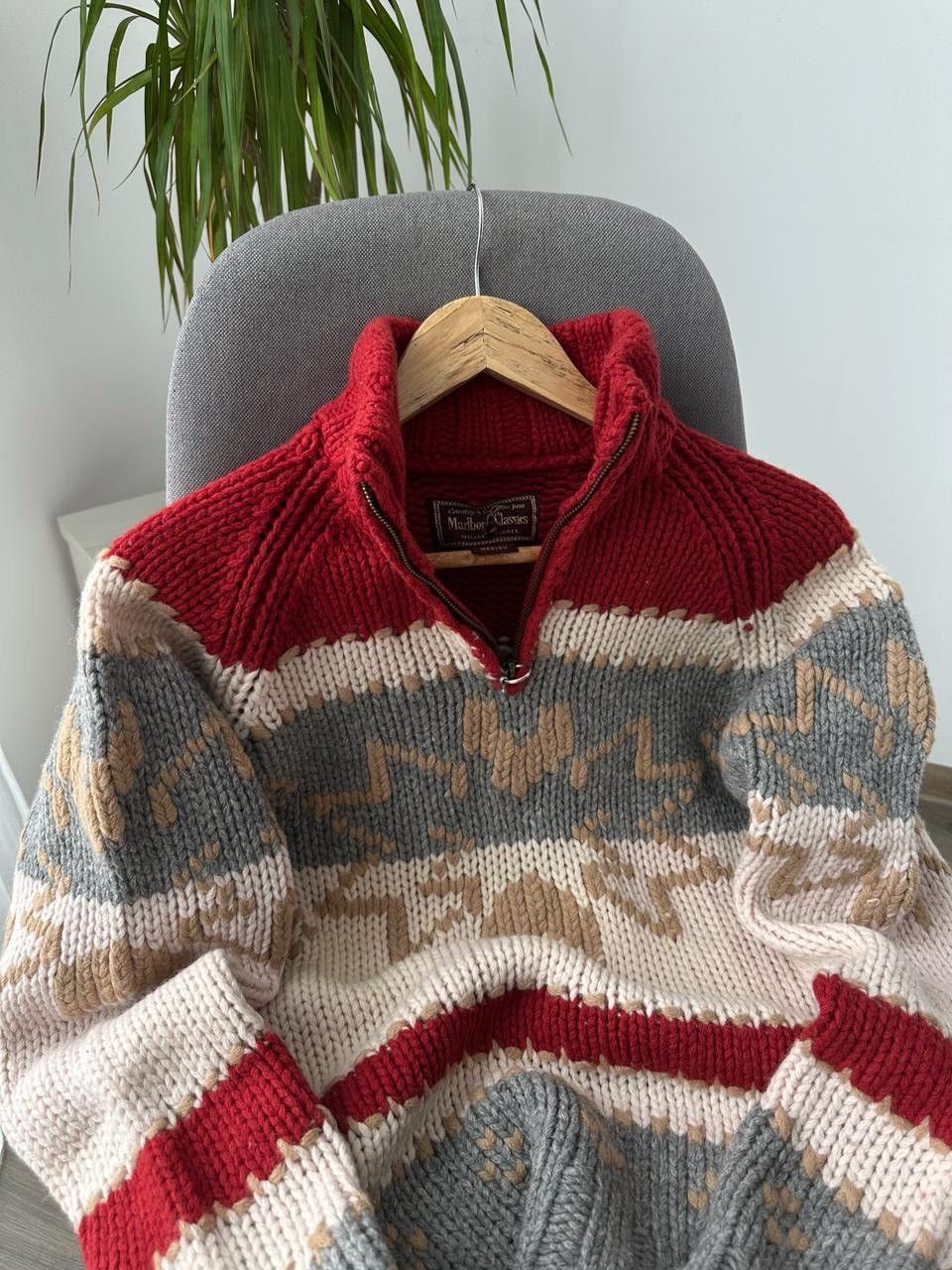 Marlboro Classics × Vintage Vintage Marlboro Classics Wool Knit Sweater Size US M / EU 48-50 / 2 - 19 Thumbnail