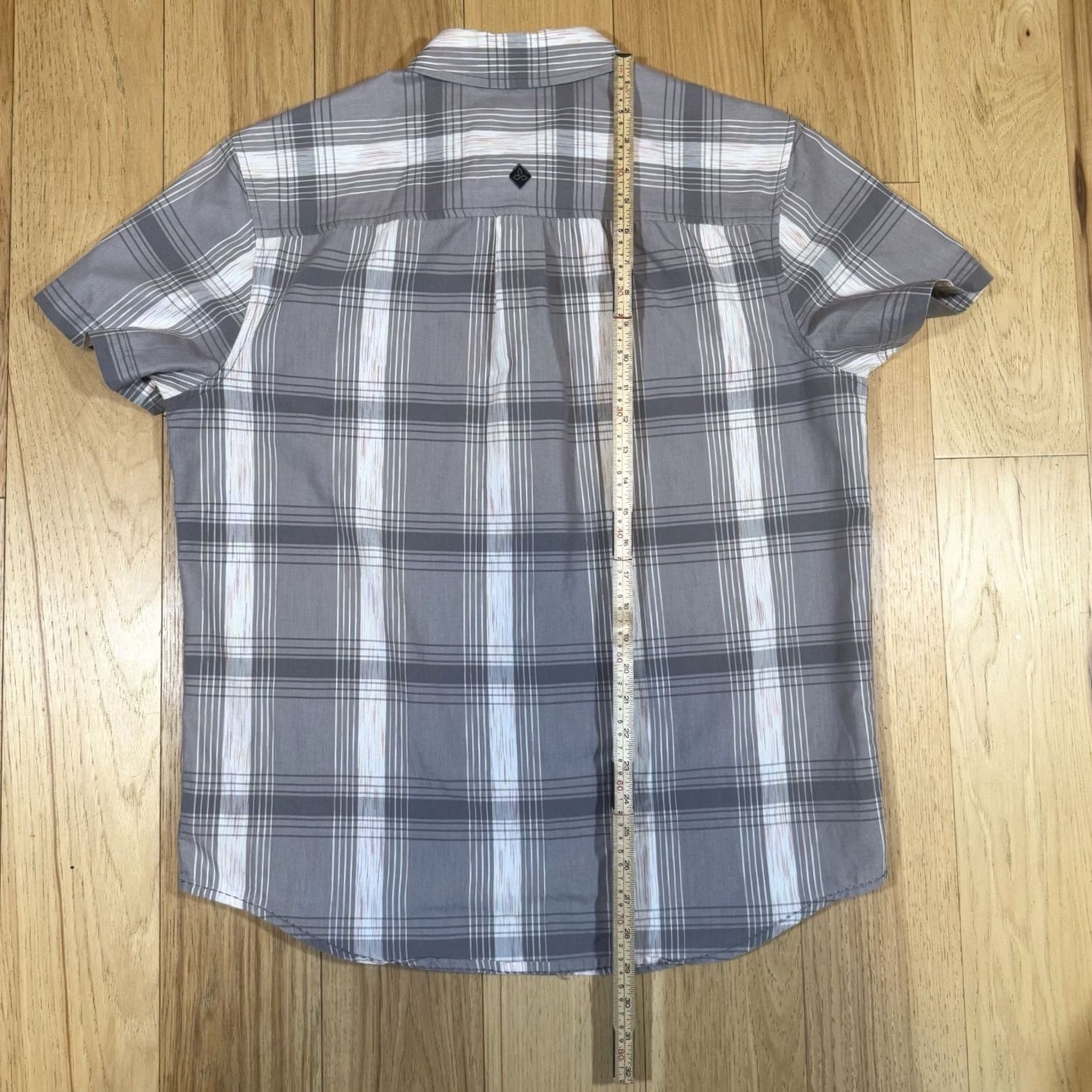 Prana Prana Shirt Mens M Short Sleeve Button Gray Plaid Outdoors Lightweight Shirt Size US M / EU 48-50 / 2 - 7 Thumbnail