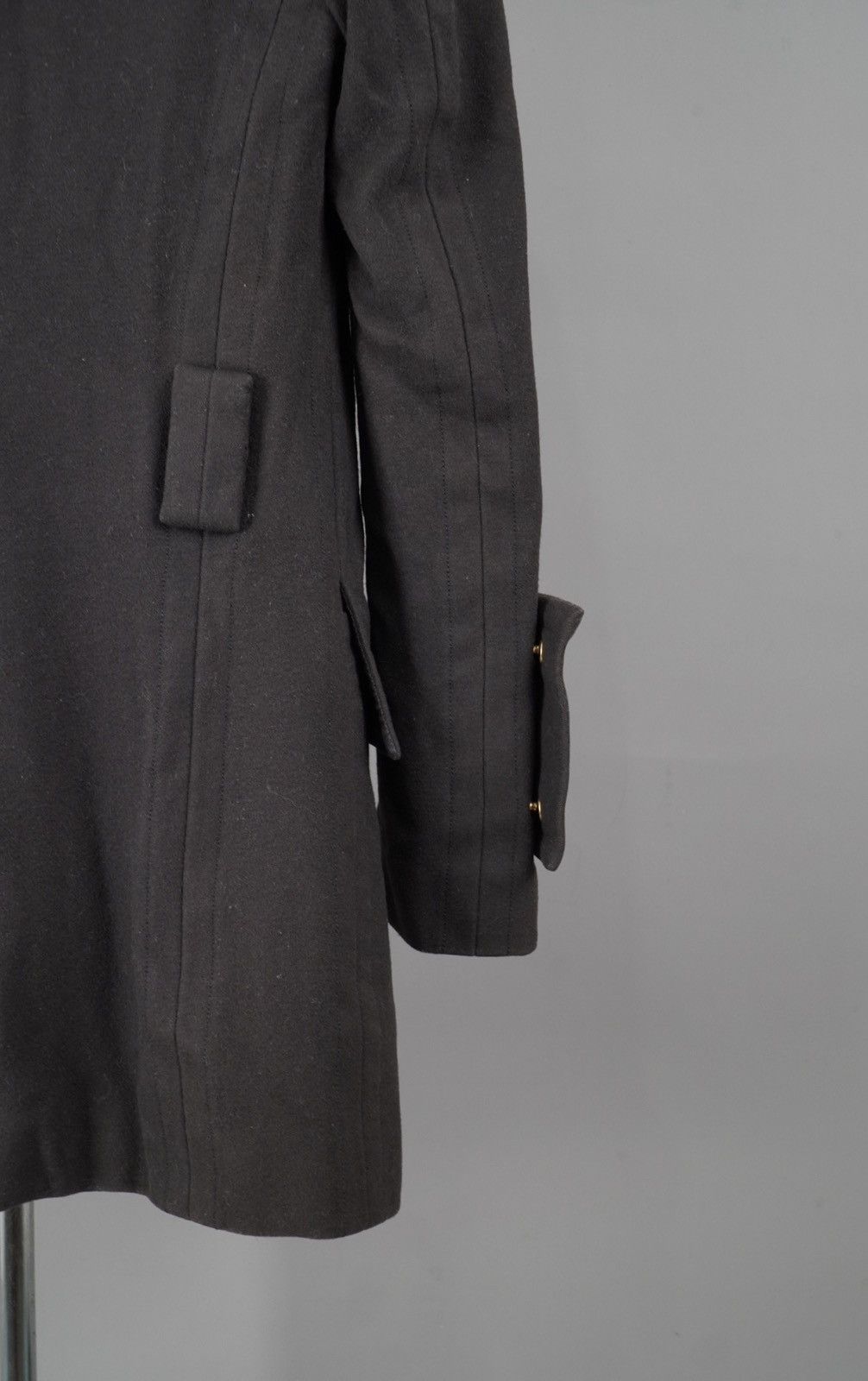 Gucci × Tom Ford Gucci - Tom ford - Archive AW03 Stand Collar Wing Wool Coat Size S / US 4 / IT 40 - 12 Thumbnail