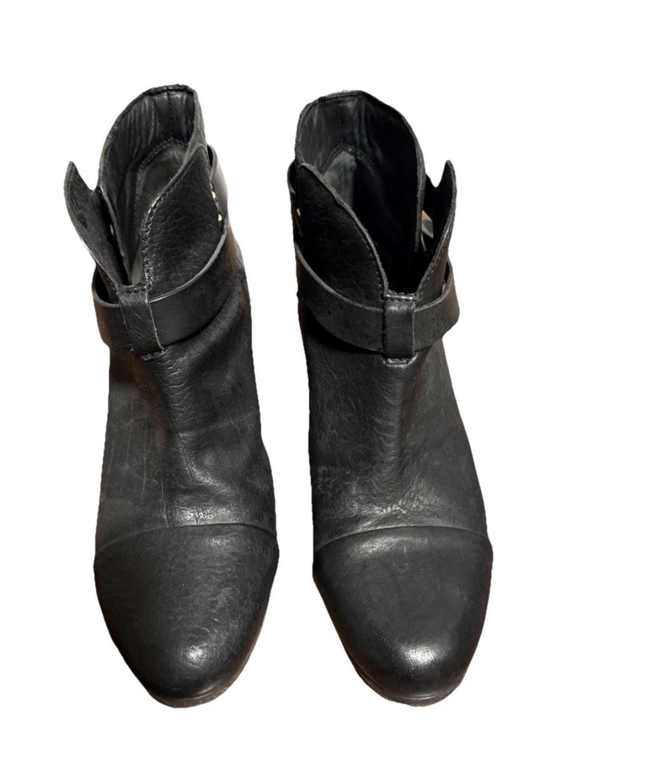 Rag & Bone rag & bone Black Leather Harrow Ankle Boots 9.5/39.5 Size US 9.5 / IT 39.5 - 3 Thumbnail
