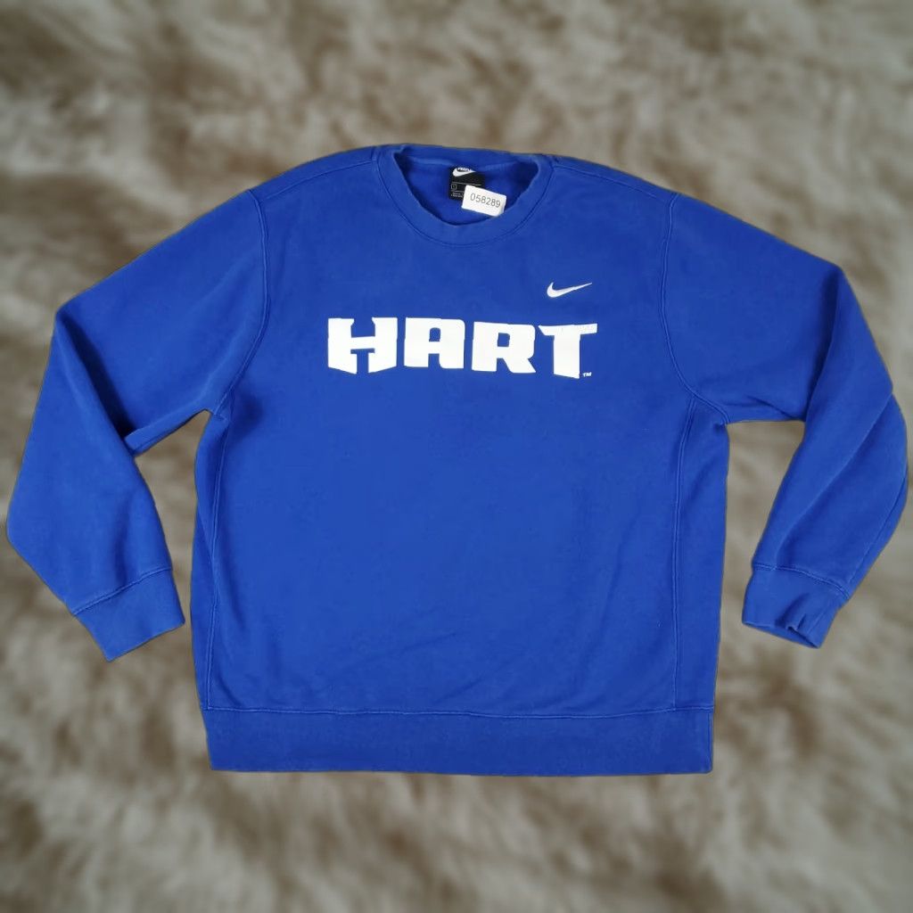 Nike Nike Sweater Mens Large Blue Hart Casual Pullover Sweatshirt Vintage Nike Shirt? Size US L / EU 52-54 / 3 - 1 Thumbnail