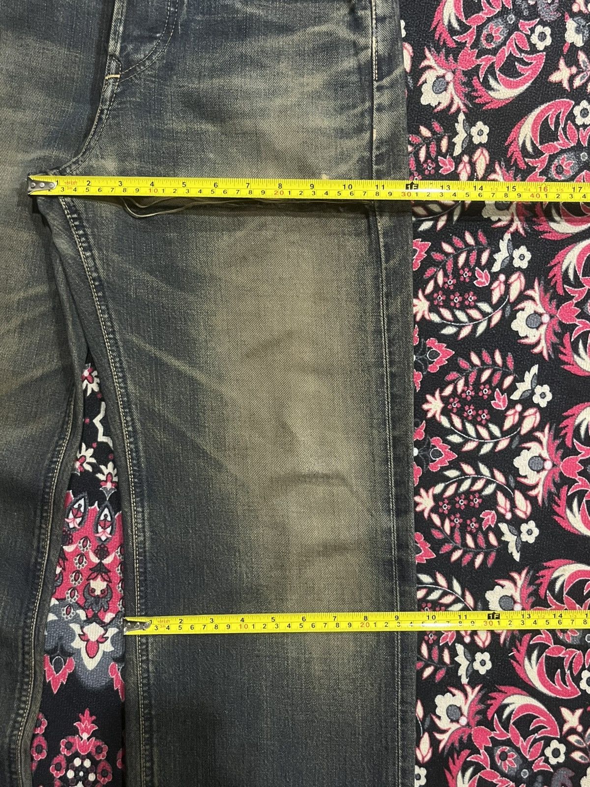 Vintage ⚡️Selvedge⚡️Vintage Lee Riders Sanforized Mud Washed Jeans Size US 27 - 20 Thumbnail