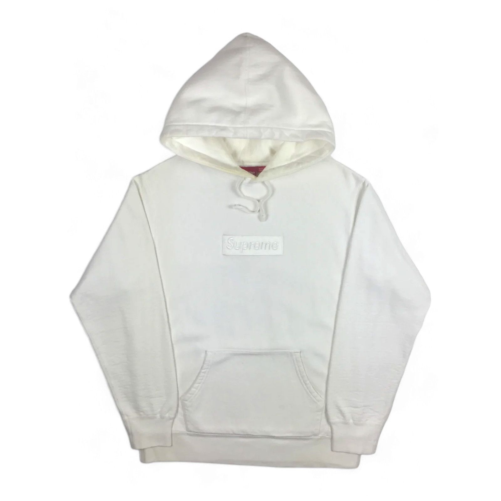 Supreme 2014 Supreme White Tonal Box Logo Hoodie Size US M / EU 48-50 / 2 - 1 Thumbnail