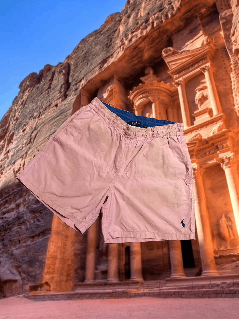 Polo Ralph Lauren pink shorts Vintage Polo Ralph Lauren Y2K logo streetwear Size US 32 / EU 48 - 1 Thumbnail