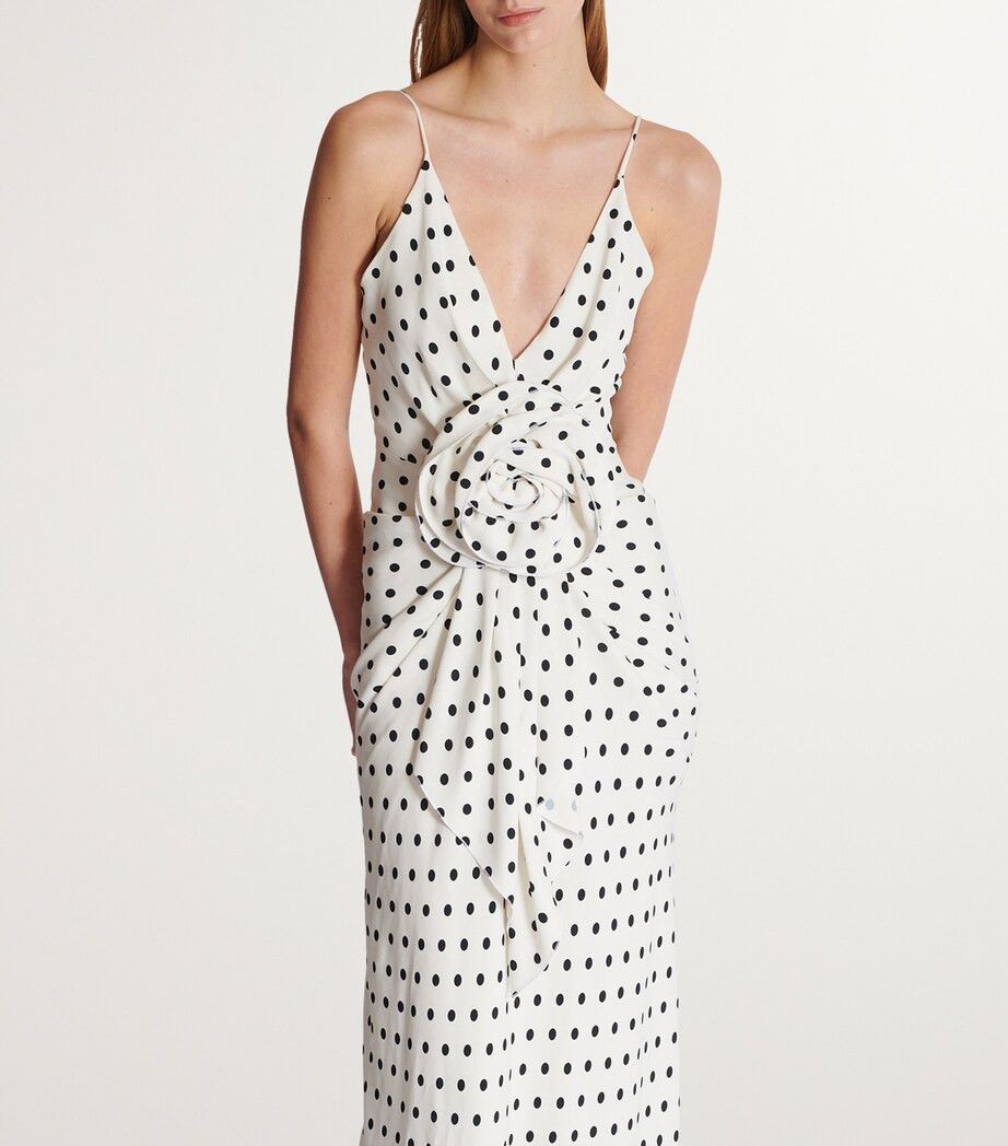 Balmain o1y0525 Maxi Dress in White/Black Size M / US 6-8 / IT 42-44 - 4 Thumbnail