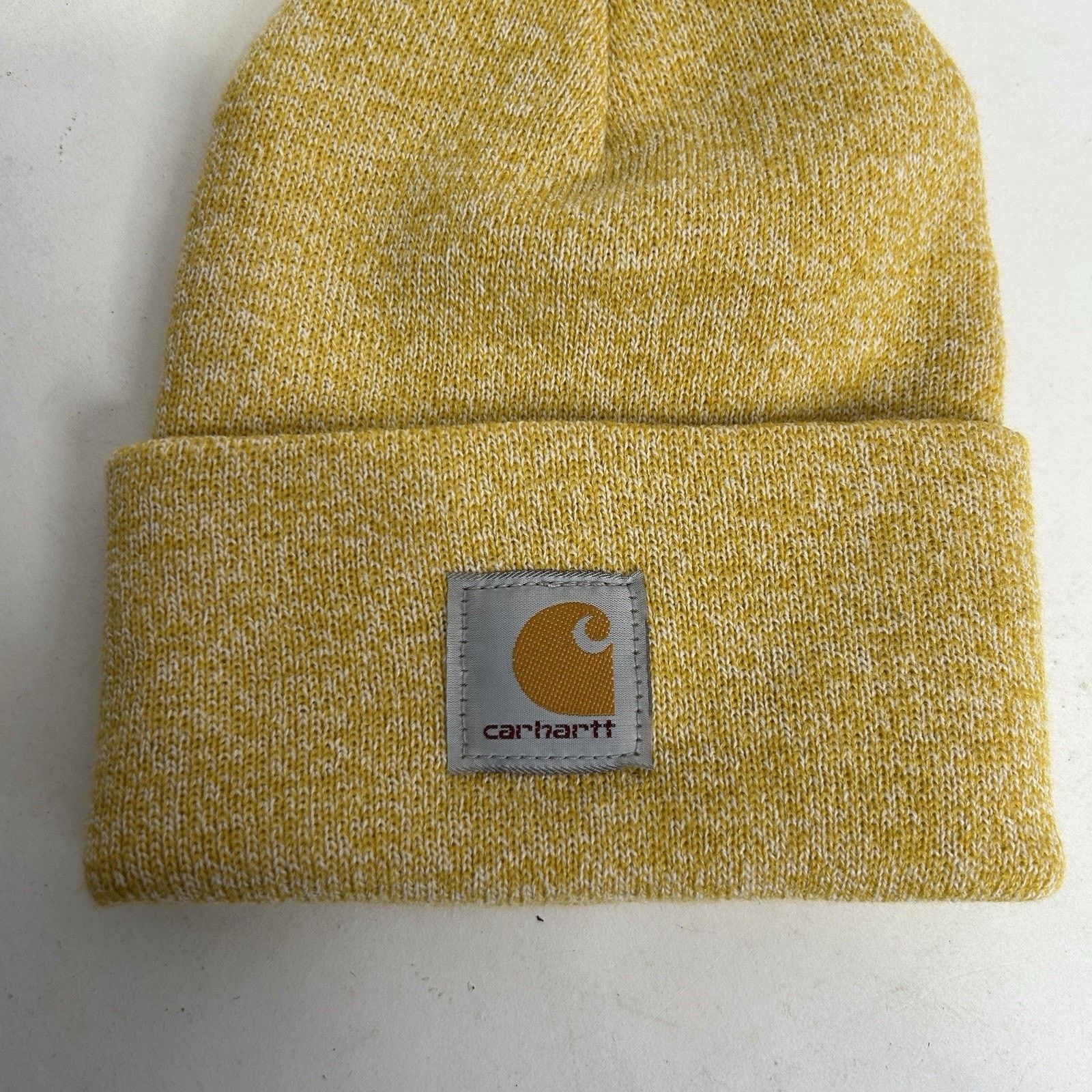 Carhartt Carhartt Acrylic Knit Beanie Hat “Yellow Heather” Size ONE SIZE - 3 Thumbnail