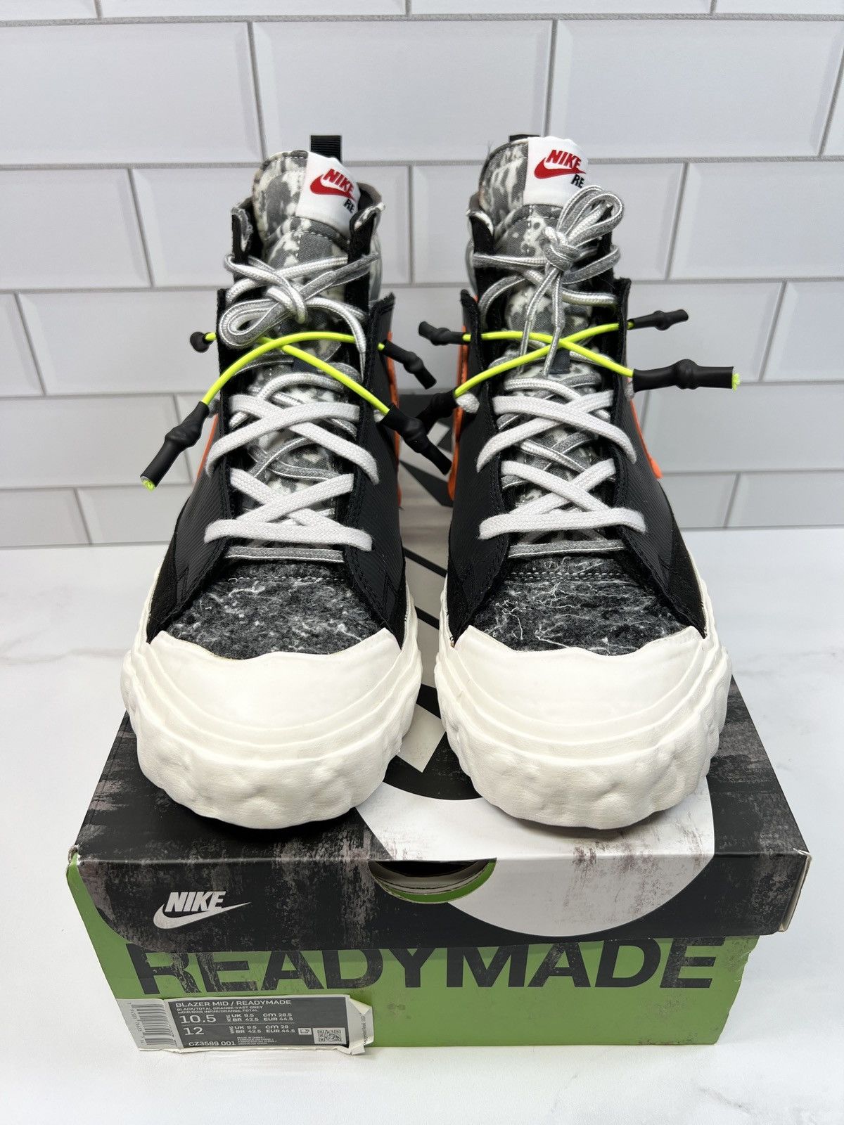 Nike Nike Readymade Readymades Blazer Mid Top Black Camo Sneakers Size US 10.5 / EU 43-44 - 2 Thumbnail