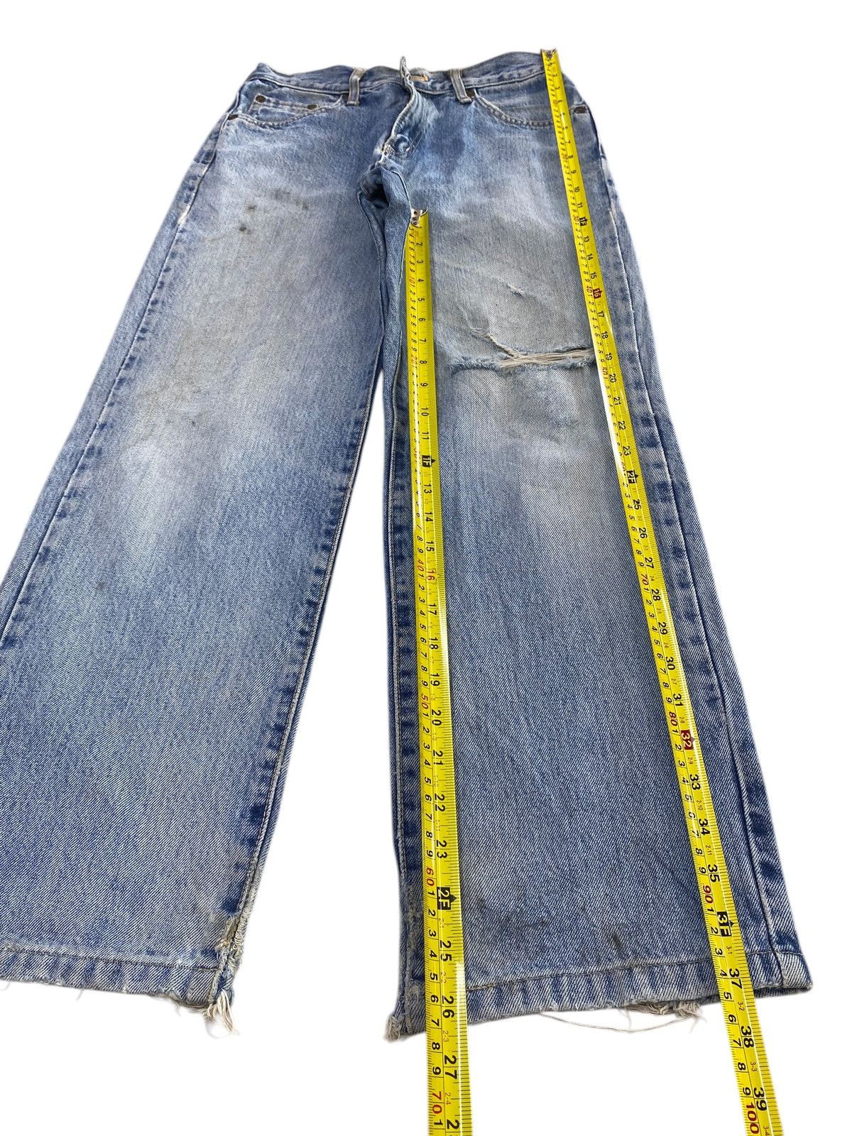 Edwin Vintage Edwin Acid Light Wash Style Ripped Jeans Size US 28 / EU 44 - 7 Thumbnail