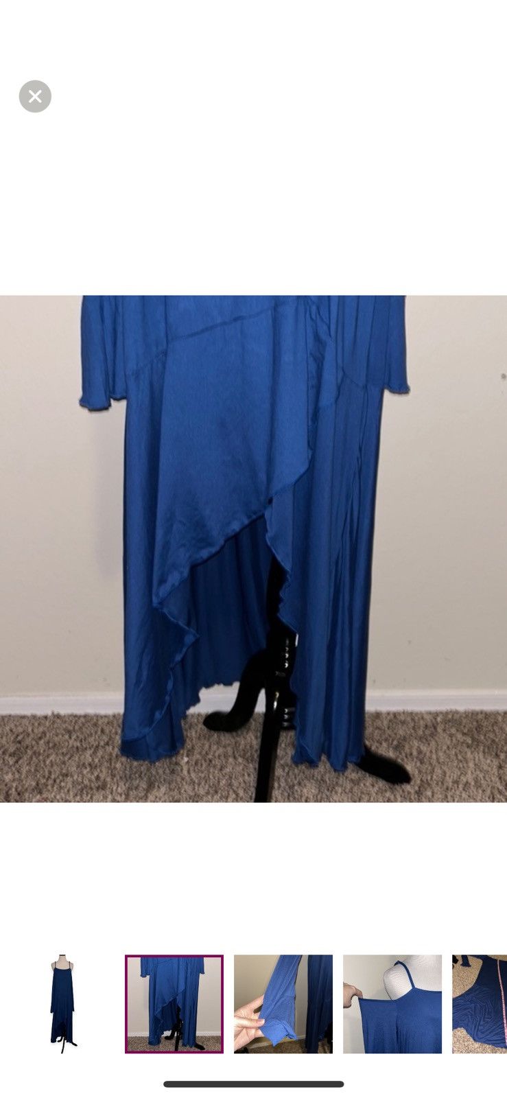 Shein Shein 3XL Blue cold shoulder dress Size 3XL / US 20-22 - 2 Thumbnail
