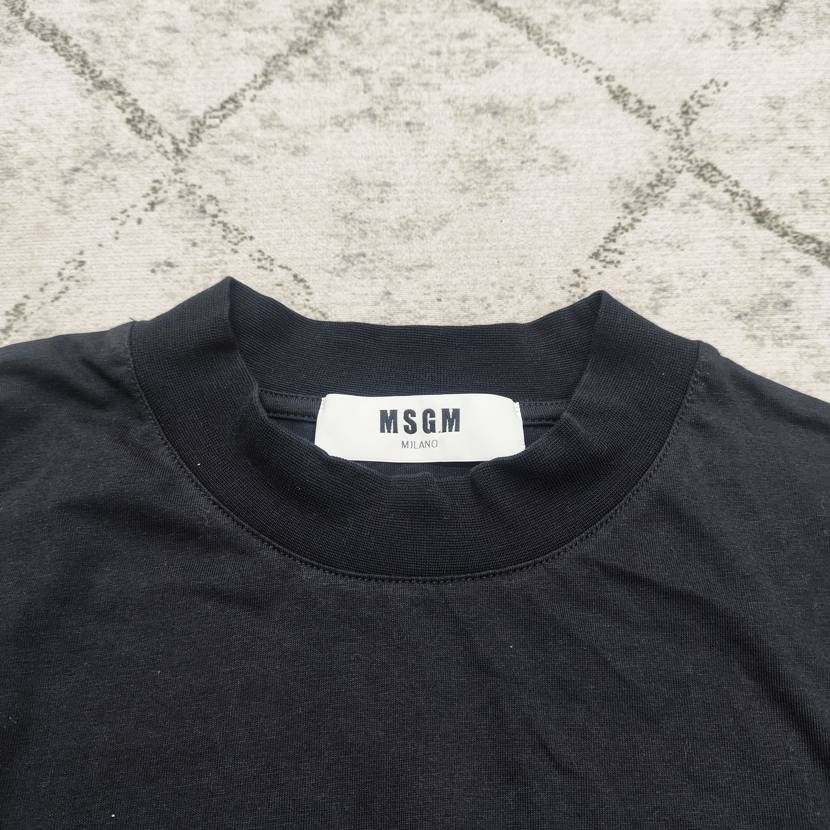 MSGM Long sleeve T-shirt/S/Cotton/Black/Rhinestone Size US S / EU 44-46 / 1 - 6 Thumbnail