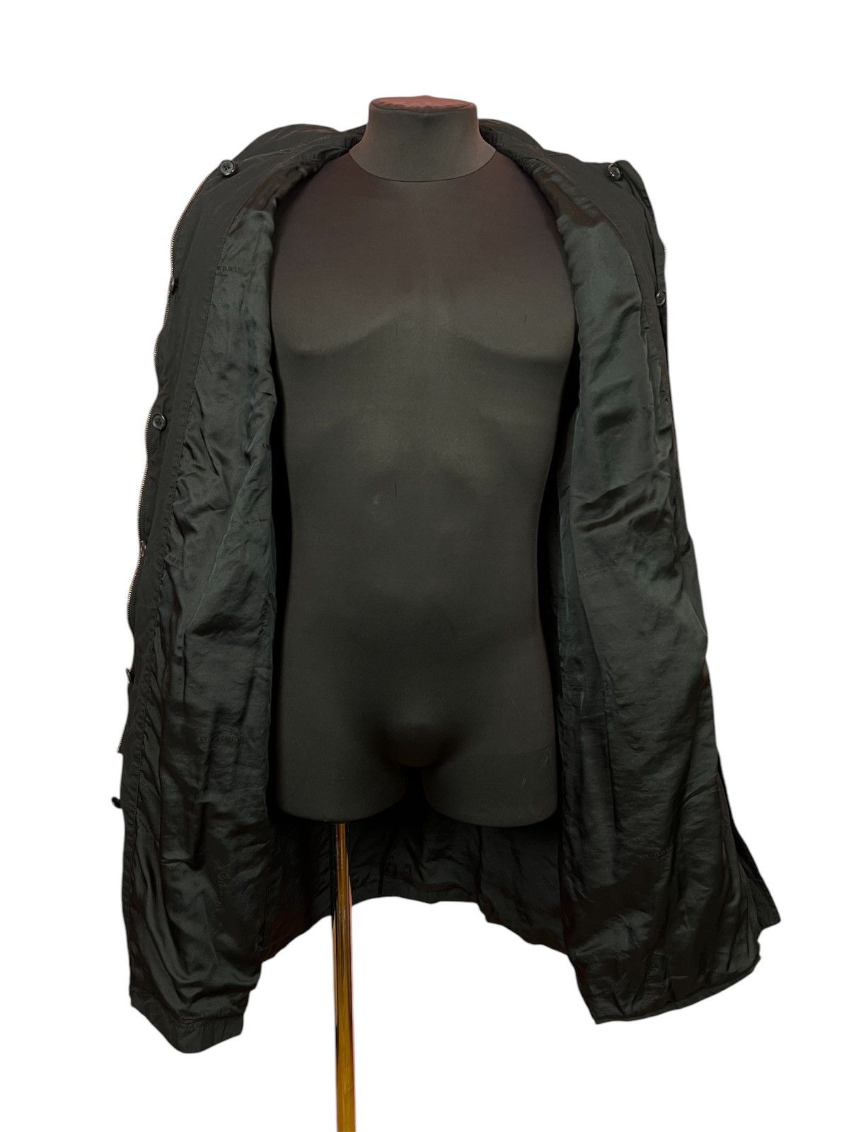 Burberry × Designer × Vintage Burberry London trench coat jacket cotton black vintage rare Size L / US 10 / IT 46 - 7 Thumbnail