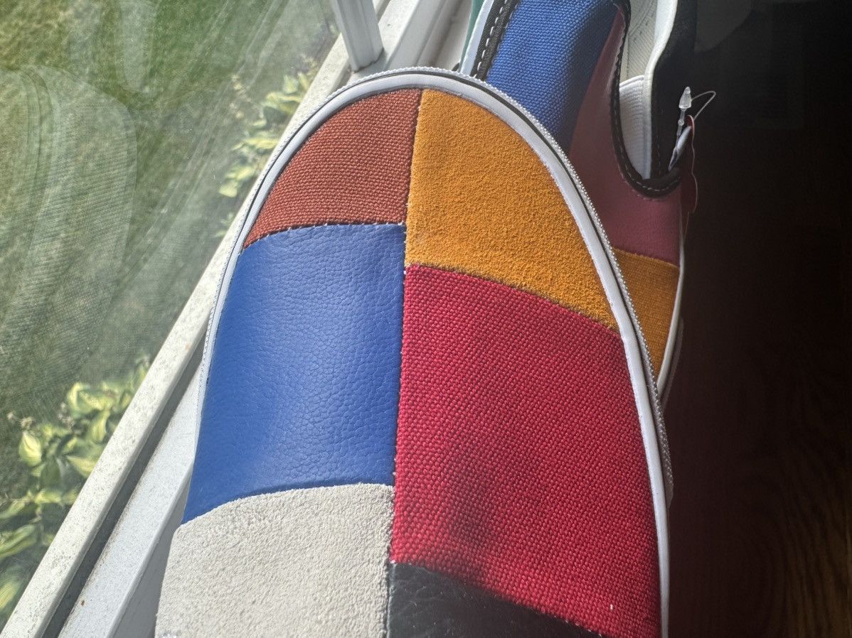 Vans 5 Vans Patchwork Slip On Mulitcolor Canvas Leather Rainbow Size US 5 / EU 37 - 4 Thumbnail