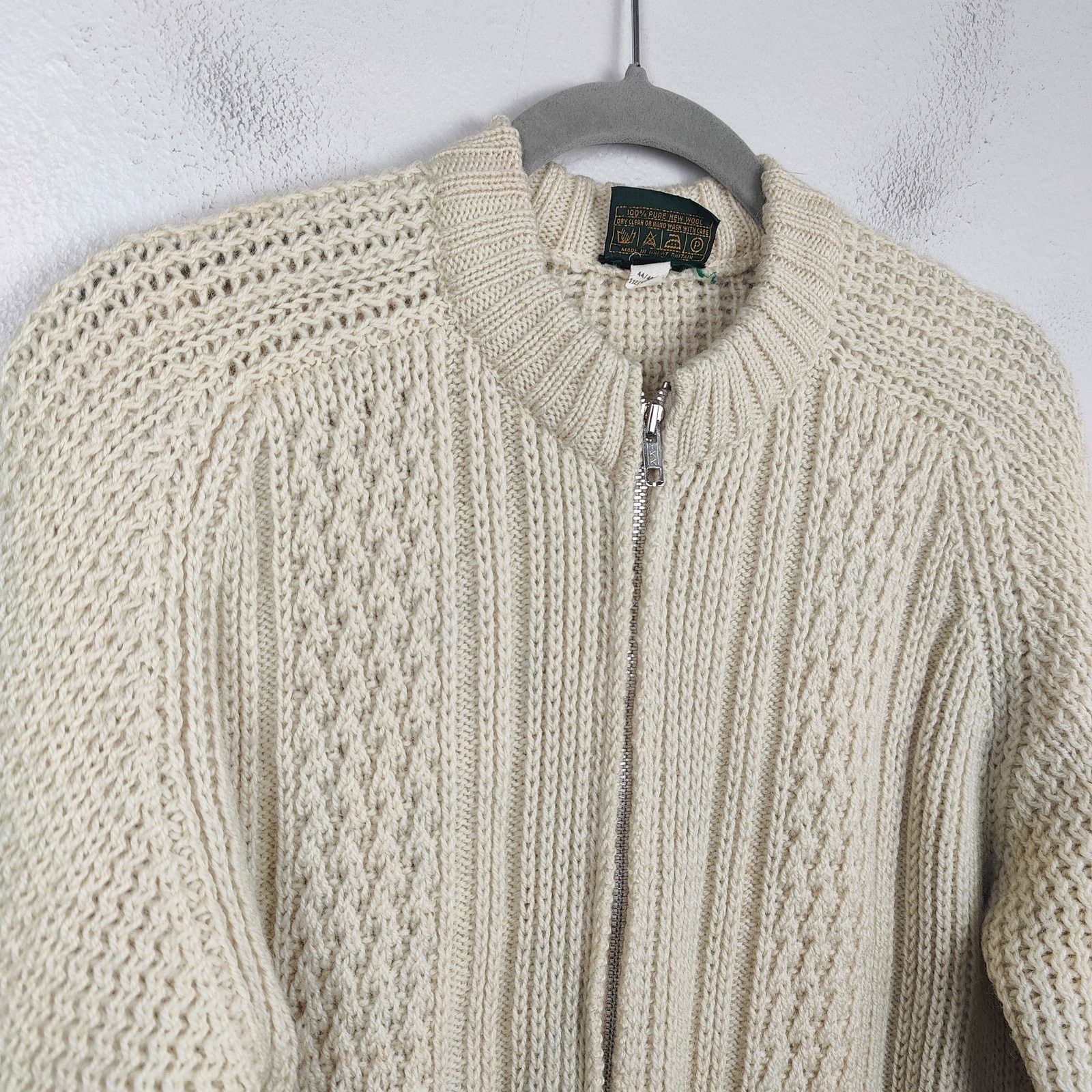 Other Vintage Felldale Fisherman Zip Up Sweater Mens 44" Large Size US L / EU 52-54 / 3 - 2 Thumbnail