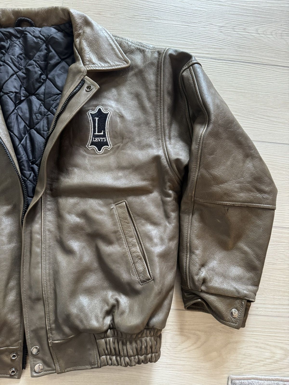 Levi's Vintage Levi Leather Jacket RARE Size US M / EU 48-50 / 2 - 2 Thumbnail