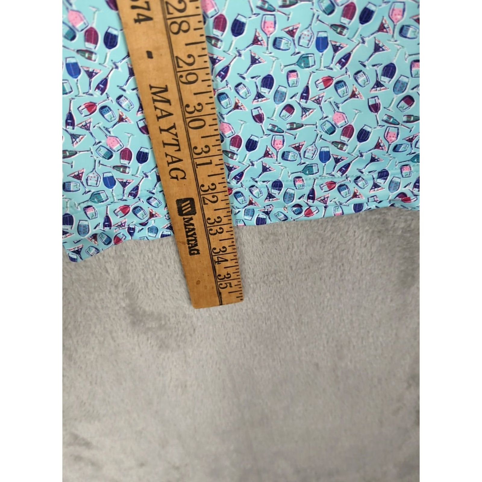 Vintage 1764 Polo Shirt Mens XXL Blue Cocktails Short Sleeve Stretch Classic Fit Golf Size US XXL / EU 58 / 5 - 7 Thumbnail