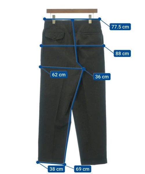 Comme des Garcons Homme Casual Pants Slacks Wool Full Length Zipper 2 Tucks Gray Size US 31 - 3 Thumbnail