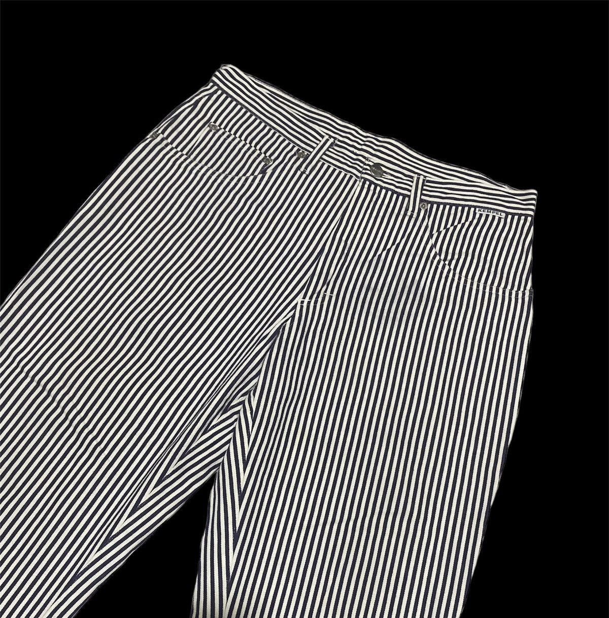 image of Workers Kempel Vertical Striped Sailor Pullman Pant in Blue/White, Men's (Size 32)