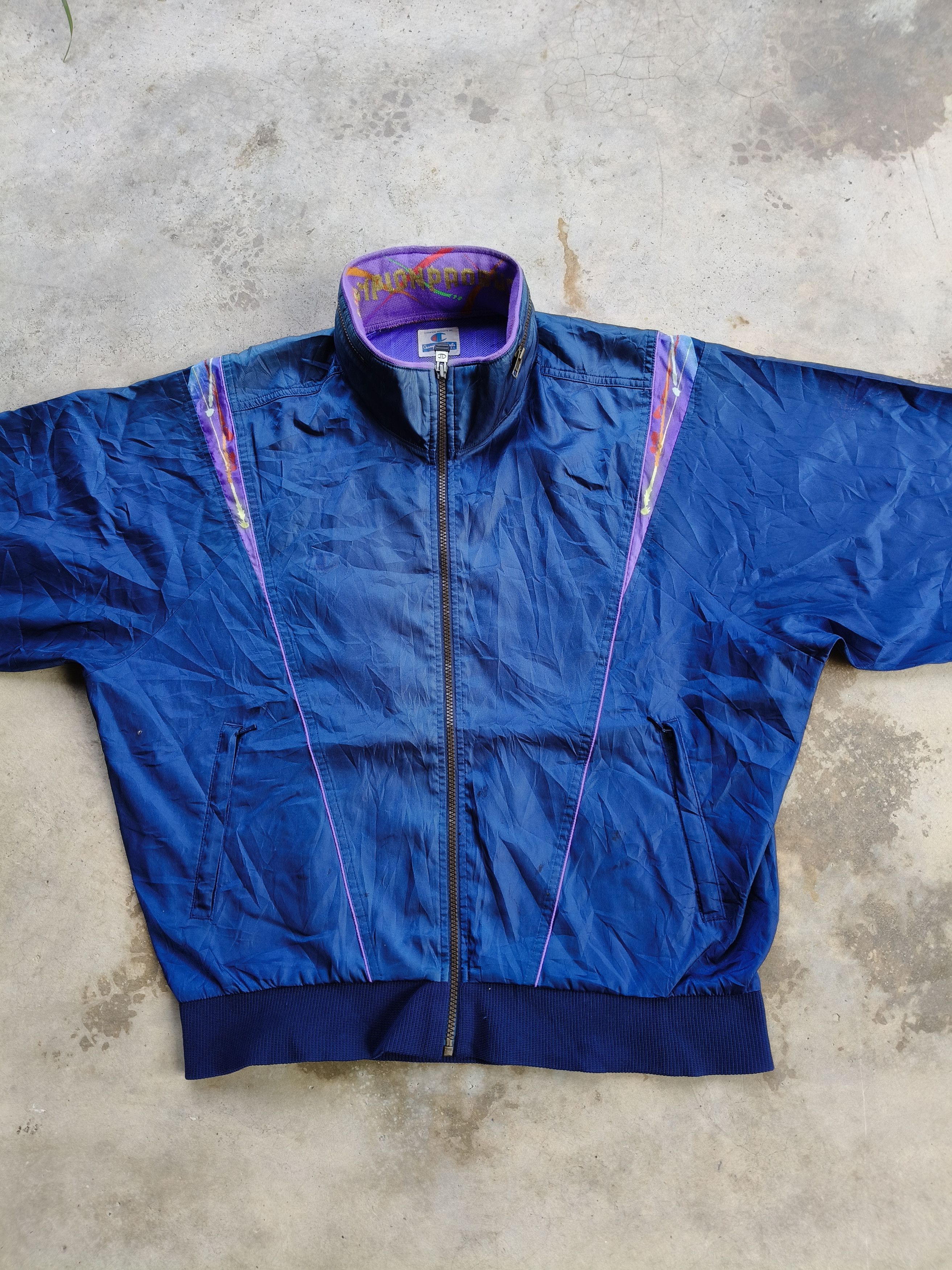 Champion × Vintage Vintage Champion Windbreaker Size US L / EU 52-54 / 3 - 5 Thumbnail