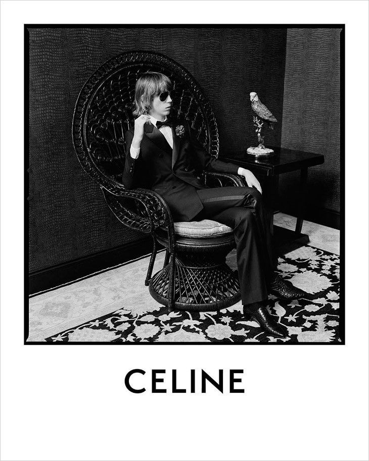 Celine × Hedi Slimane SS20 Tuxedo Jacket Double Breasted Black Wool Gabardine Size 44R - 13 Thumbnail