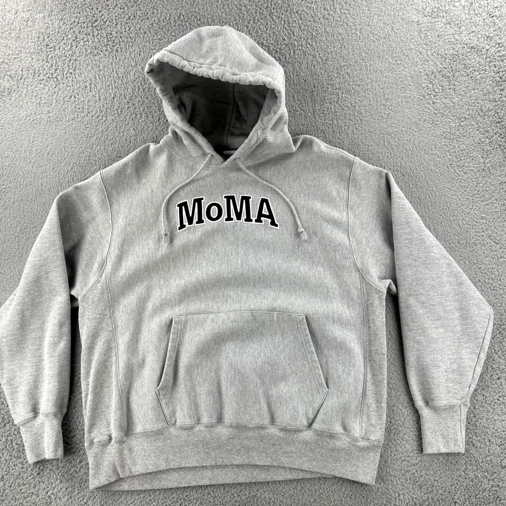 Champion VINTAGE Champion Reverse Weave Hood Mens XL Gray Hoodie Embroidered MOMA 90s Y2K Size US XL / EU 56 / 4 - 2 Thumbnail