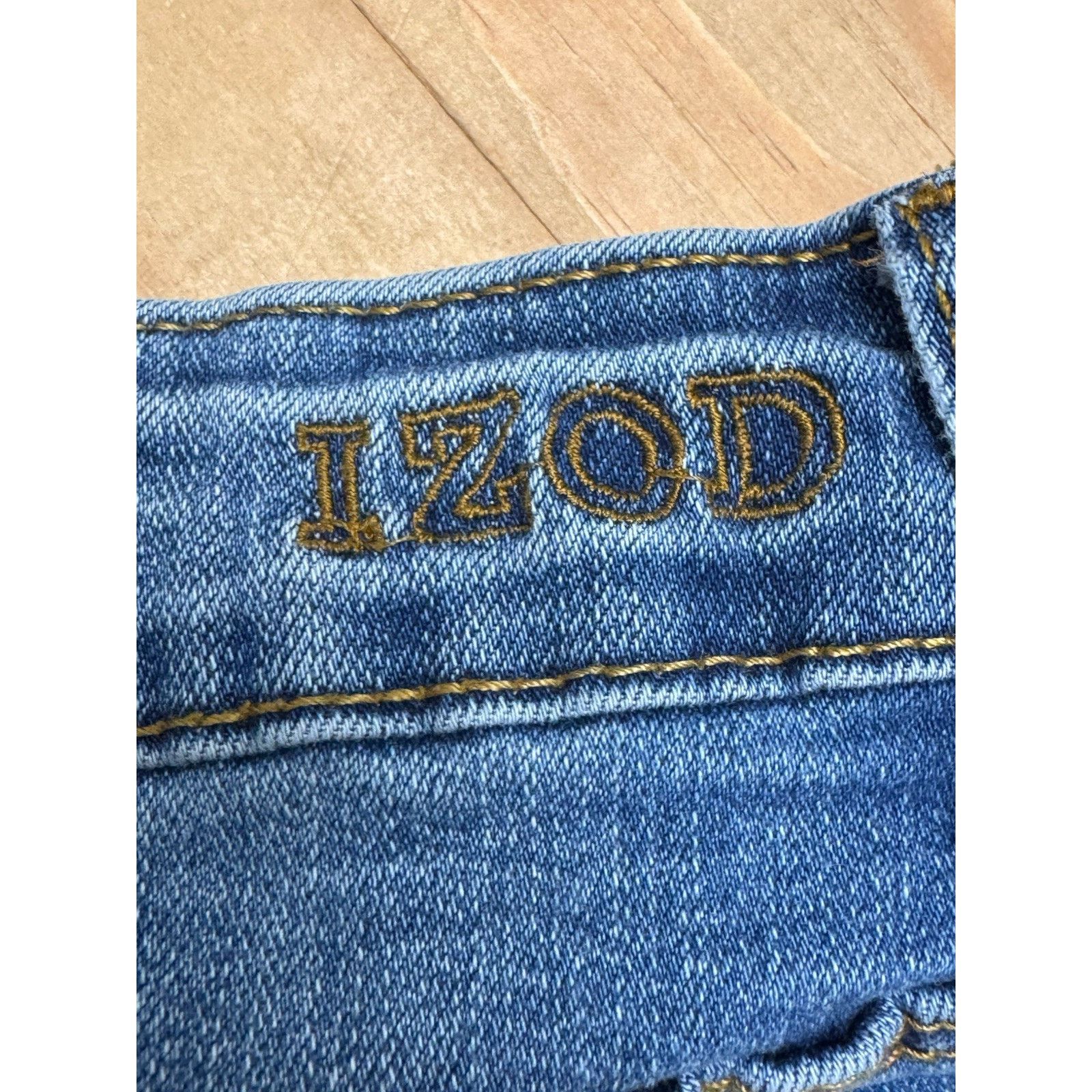 Izod Izod Pants Womens 10 Blue Denim Jeans Straight Stretch Size 32" / US 10 / IT 46 - 5 Thumbnail