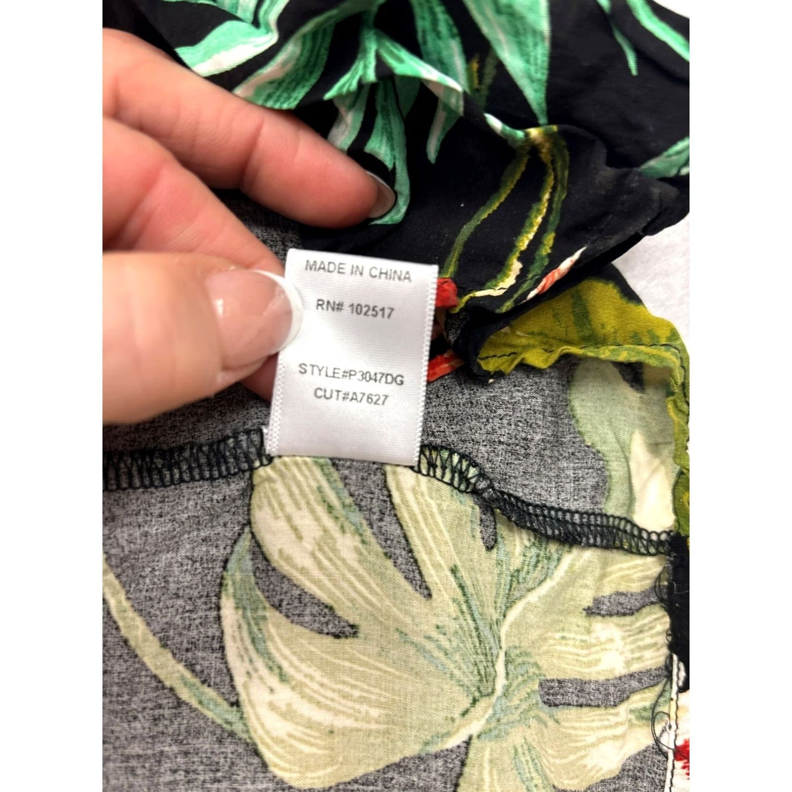 Vintage Soprano Maxi Dress with Shorts Black Tropical Floral Print Womens S Size 28" / US 6 / IT 42 - 5 Thumbnail