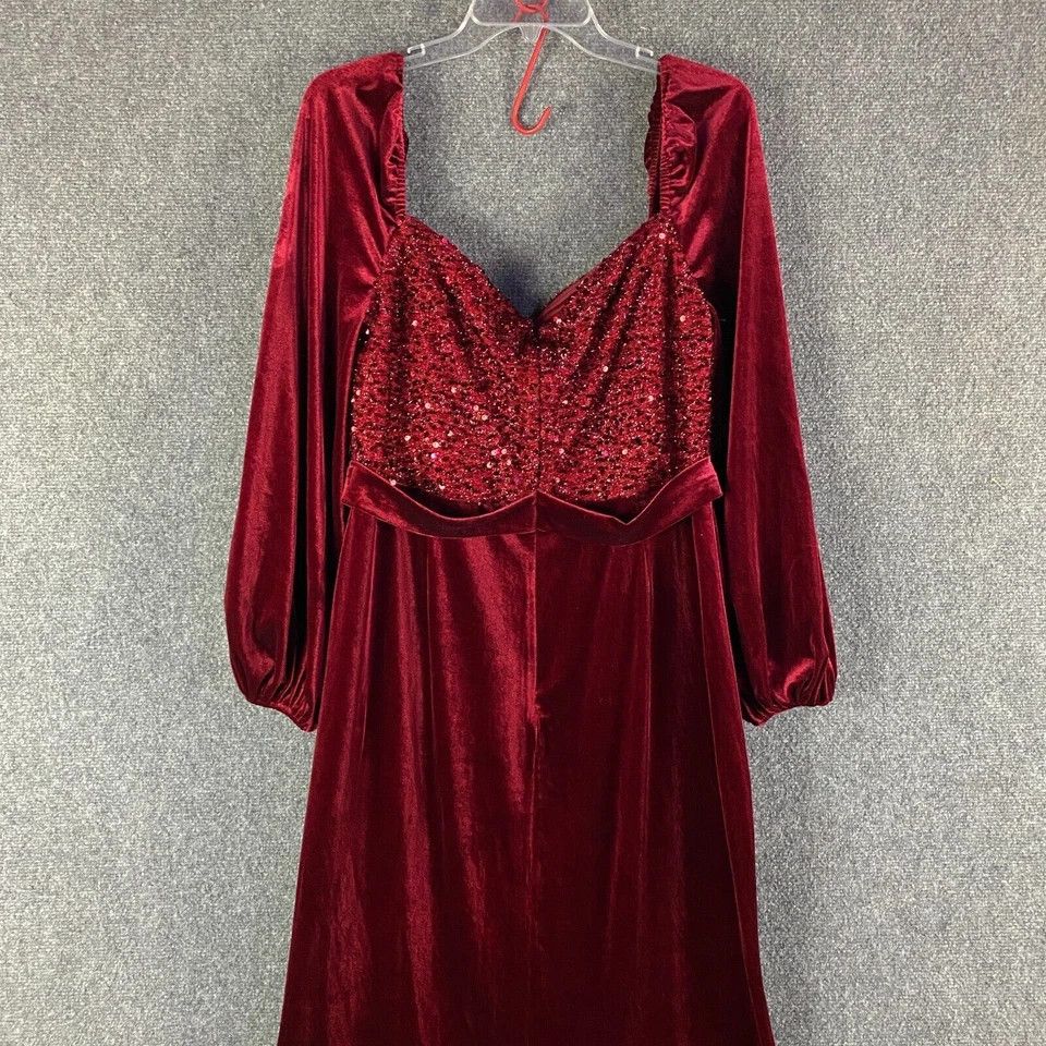 Other Miss Ord Dress Women's 1XL Formal Red Polyester Blend Size ONE SIZE - 6 Thumbnail