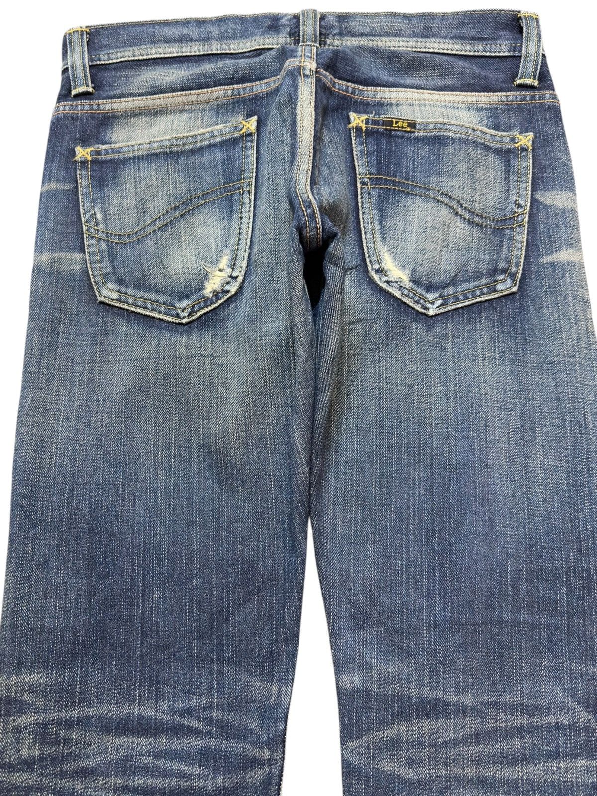 Lee Vintage Lee Cher Selvedge Faded Whiskers Grunge Denim Size US 30 / EU 46 - 9 Thumbnail