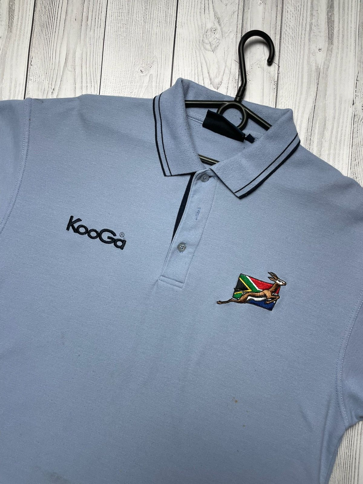 Vintage Vintage South Africa rugby polo logo blue size L rare Size US L / EU 52-54 / 3 - 2 Thumbnail