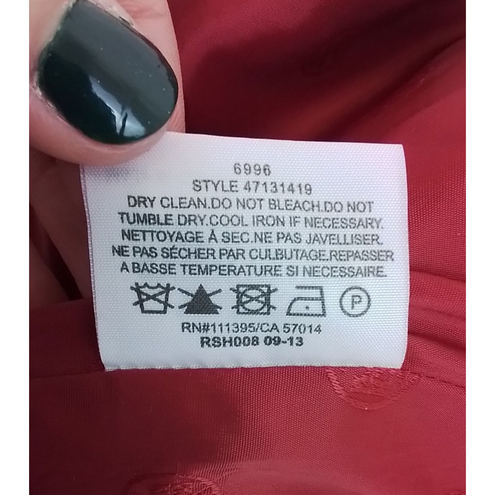 Tory Burch Tory Burch Sleeveless Pencil Dress Women's 8 Red Wool Blend Size M / US 6-8 / IT 42-44 - 9 Thumbnail