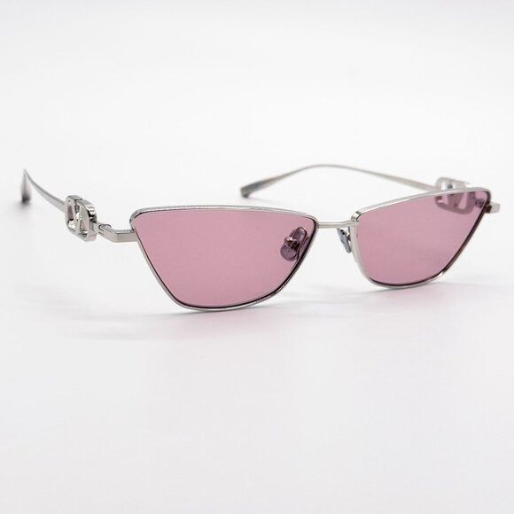 Valentino NEW VALENTINO SUNGLASSES VLS-135C SILVER/PINK WOMEN CAT EYE Size ONE SIZE - 5 Thumbnail