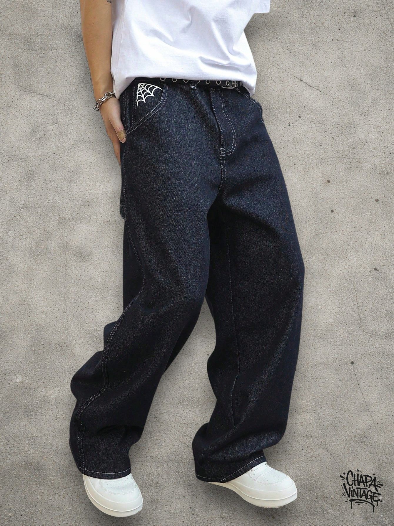 Japanese Brand Dark blue street jeans Size US 32 / EU 48 - 1 Thumbnail