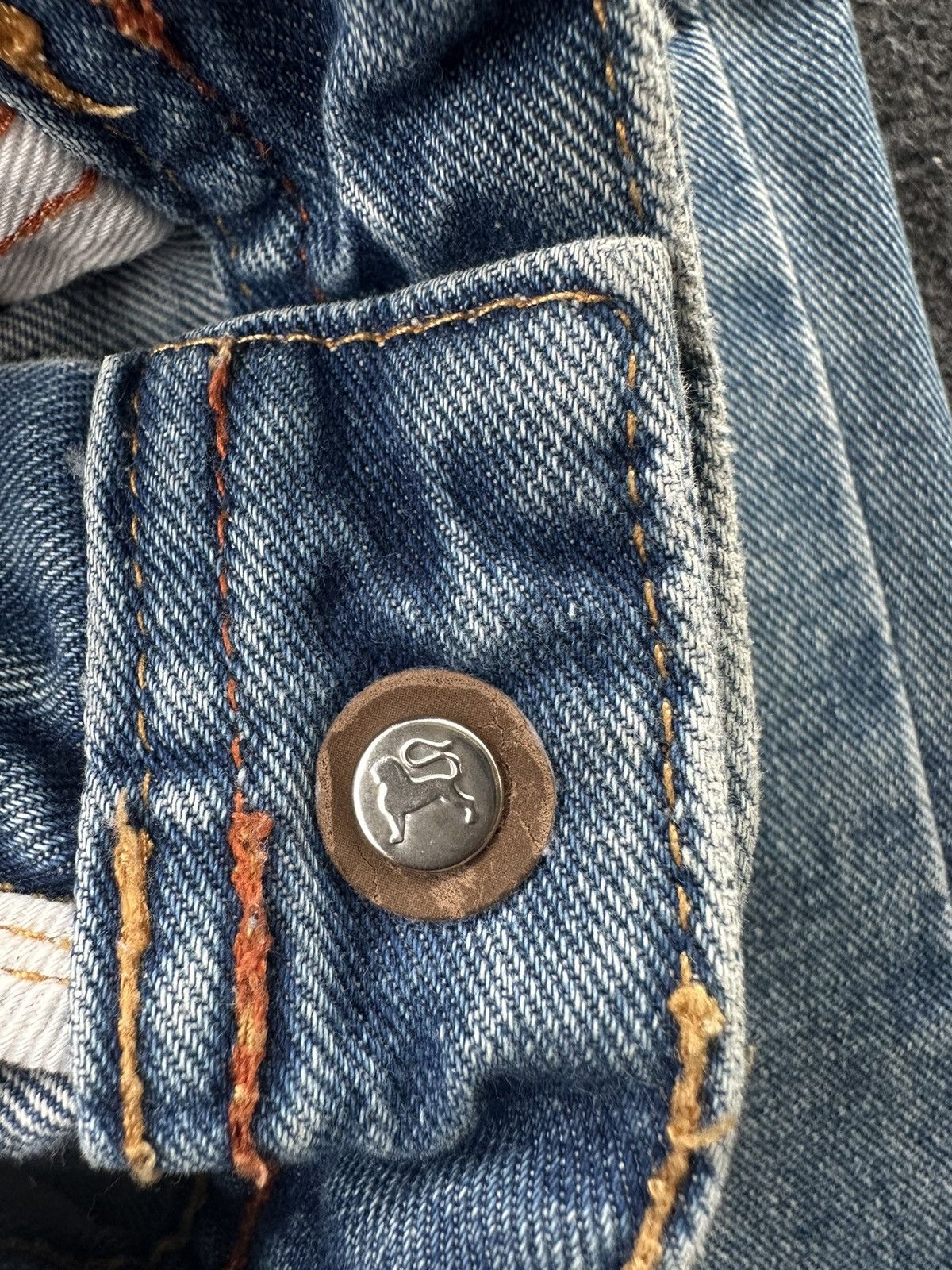 Japanese Brand Alcott Rugged Denim Distressed Washed Denim D105 Size US 34 / EU 50 - 14 Thumbnail