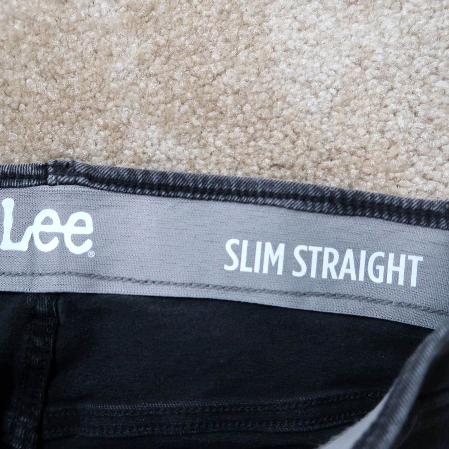 Lee Lee Slim Straight Jeans Men's 28x30 Black Denim Stretch Straight Jeans Mens Jeans 90s Vintage: No Size US 28 / EU 44 - 3 Thumbnail