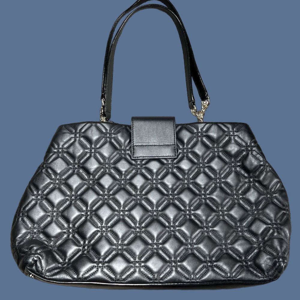 Vintage KATE SPADE Astor Court Elena Quilted Purse Shoulder Hand Bag Leather Black | Kate Spade New York | Women | Medium | Black | Quilted | Shoulder Bag Size ONE SIZE - 1 Thumbnail